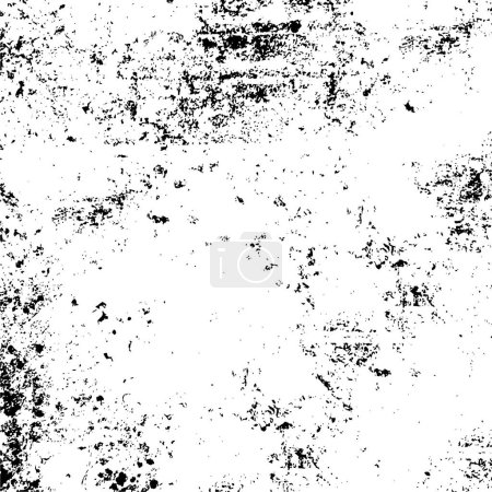 Téléchargez les photos : Texture vectorielle de superposition de grunge. Fond noir et blanc. Image monochrome abstraite comprend un effet décoloré dans les tons sombres - en image libre de droit