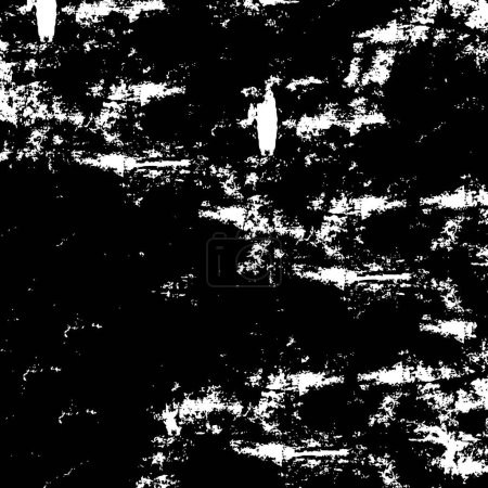 Illustration for Grunge black and white pattern. Monochrome particles abstract texture - Royalty Free Image