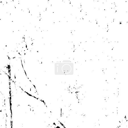 Illustration for Grunge black and white pattern. Monochrome particles abstract texture - Royalty Free Image