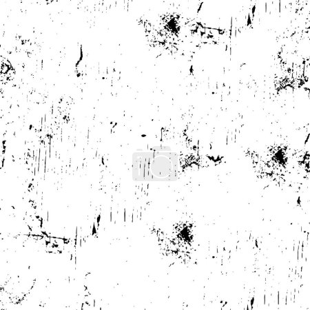 Illustration for Distressed background in black and white texture with scratches, lines - Royalty Free Image