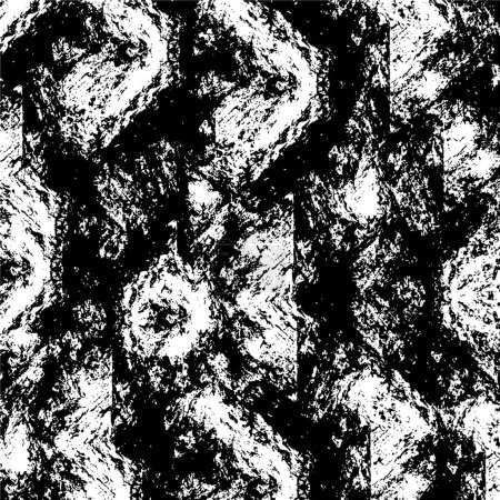 Ilustración de Fondo creativo abstracto. textura monocromática. blanco y negro - Imagen libre de derechos