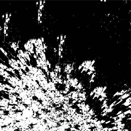 Ilustración de Grunge vector de fondo de diseño moderno. Patrón surrealista abstracto de manchas, polvo, líneas. Textura caótica monocromática con las tarjetas de visita de impresión y diseño, etiquetas, carteles - Imagen libre de derechos