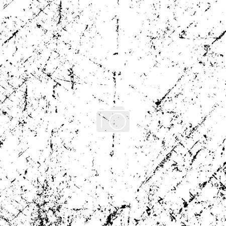 Ilustración de La textura en blanco y negro de la suciedad, patatas fritas, rasguños - Imagen libre de derechos