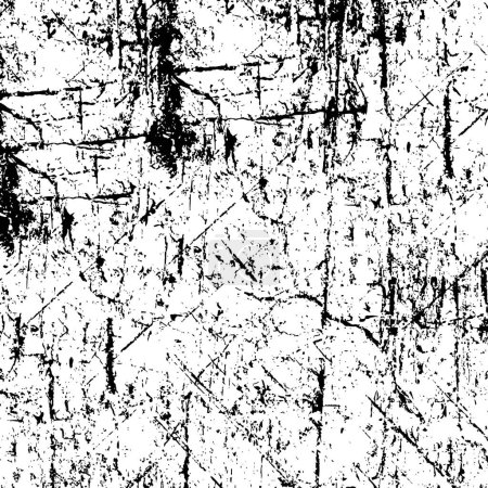Illustration for The texture black and white from dirt, chips, scuffs - Royalty Free Image