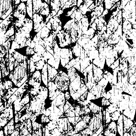 Ilustración de Diseño de patrón grunge áspero. Pinceladas textura. Textura de papel teñido descolorido. Dibujo dibujos animados diseño de arte pop - Imagen libre de derechos