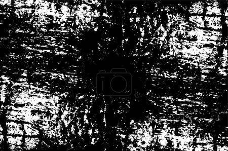 Ilustración de Textura superpuesta de grunge vectorial. Fondo blanco y negro - Imagen libre de derechos