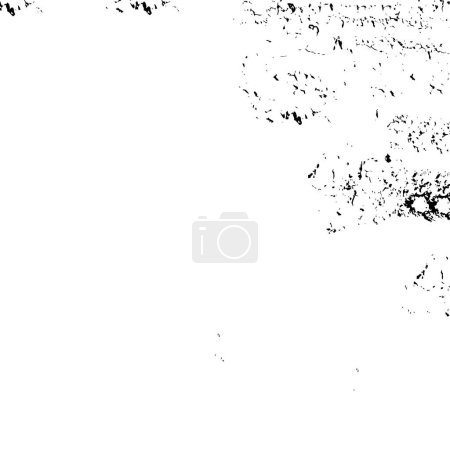 Illustration for Vector grunge overlay texture. Black and white background - Royalty Free Image