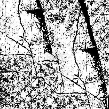 Photo for Abstract black and white grunge template for background - Royalty Free Image