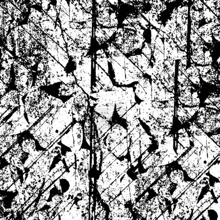 Illustration for Abstract black and white grunge template for background - Royalty Free Image