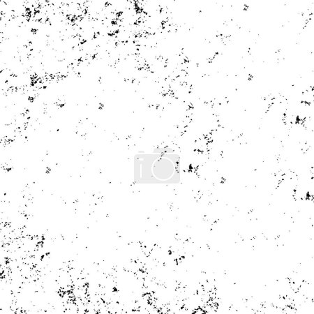 Illustration for Rough, scratch, splatter grunge pattern design brush strokes. Overlay texture. Faded black-white dyed paper texture. Sketch grunge design. - Royalty Free Image