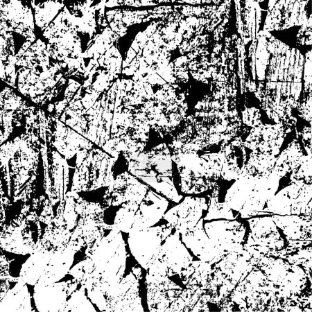 Illustration for Distressed overlay texture of cracked concrete - Royalty Free Image