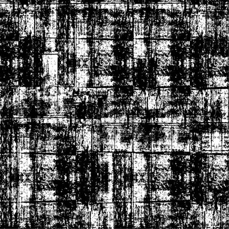 Ilustración de Fondo angustiado en textura en blanco y negro con polvo, líneas. arañazos vector ilustración. ilustración vector abstracto. - Imagen libre de derechos