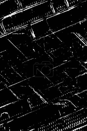 Illustration for Grungy graphic background with messy elements. Monochrome wallpaper with simple design. - Royalty Free Image