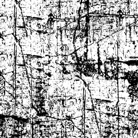 Ilustración de Abstracto negro y blanco áspero textura de fondo - Imagen libre de derechos