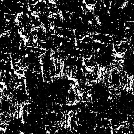 Illustration for Distressed background in black and white texture with scratches and lines. abstract illustration. - Royalty Free Image