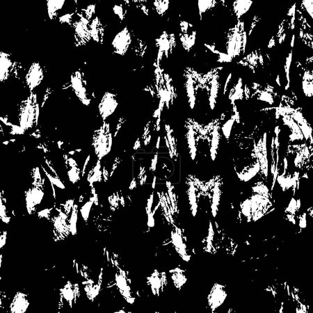 Ilustración de Fondo grunge abstracto en blanco y negro. textura monocromática. - Imagen libre de derechos
