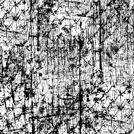 Ilustración de Fondo grunge abstracto en blanco y negro. textura monocromática. - Imagen libre de derechos