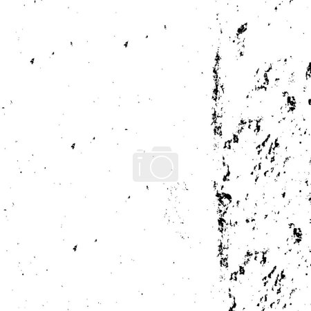 Ilustración de Golpes de pincel de diseño de patrón grunge áspero, rayado y salpicado. Textura superpuesta. Textura de papel teñido blanco y negro descolorido. Dibujo diseño grunge. Uso para el cartel, cubierta, bandera, maqueta, diseño de pegatinas - Imagen libre de derechos