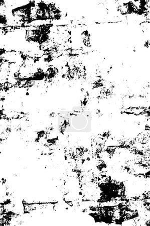Illustration for Distressed overlay texture of cracked concrete, stone or asphalt. grunge background - Royalty Free Image