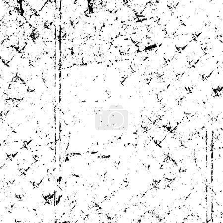 Ilustración de Textura superpuesta angustiada de hormigón agrietado, piedra o asfalto. fondo grunge abstracto - Imagen libre de derechos