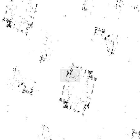 Ilustración de Textura grunge abstracta en blanco y negro para su diseño - Imagen libre de derechos