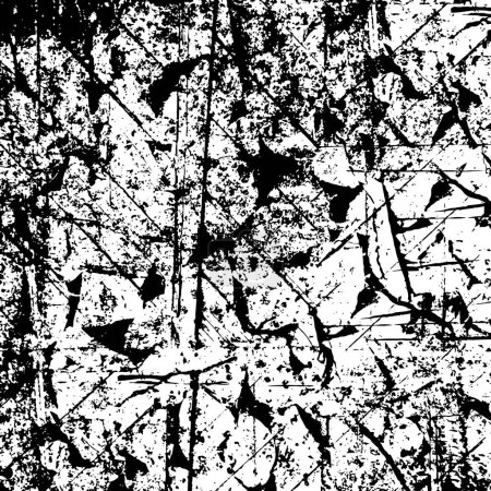 Ilustración de Textura en blanco y negro. fondo grunge abstracto. ilustración vectorial - Imagen libre de derechos