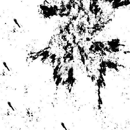 Illustration for Black and white weathered texture. abstract grunge background - Royalty Free Image