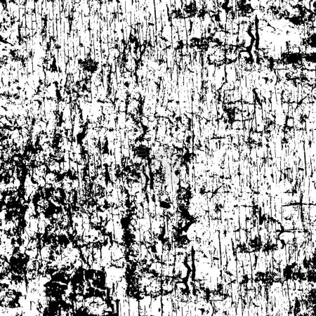 Illustration for Rough black and white texture. Grunge background. Abstract textured effect. Vector Illustration - Royalty Free Image