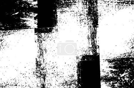 Illustration for Black white textured abstract pattern, copy space - Royalty Free Image