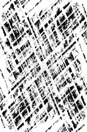 Ilustración de Blanco negro patrón texturizado, fondo abstracto, espacio de copia - Imagen libre de derechos