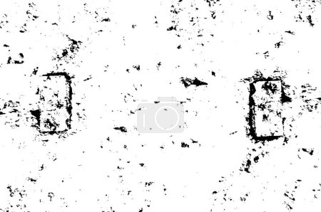Foto de Grunge patrón sin costura en blanco y negro. Textura abstracta monocromática. Antecedentes de grietas, rasguños, astillas, manchas, manchas de tinta, líneas. Superficie de fondo de diseño oscuro. Elemento de impresión gris - Imagen libre de derechos