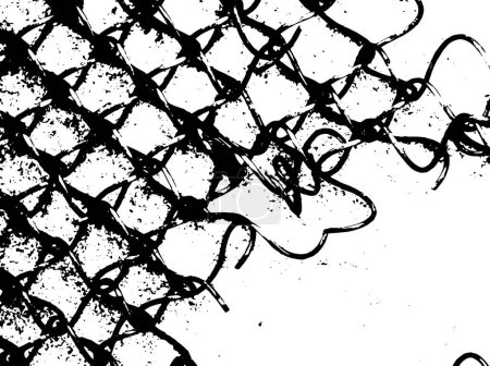 Téléchargez les illustrations : Abstrait noir blanc texturé fond - en licence libre de droit