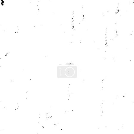 Illustration for Black and white abstract background. Monochrome texture of dots, cracks, dust, stain. Pattern for printing and design - Royalty Free Image