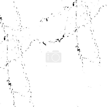 Illustration for Background of black and white texture. Abstract monochrome pattern of spots, cracks, dots, chips. - Royalty Free Image