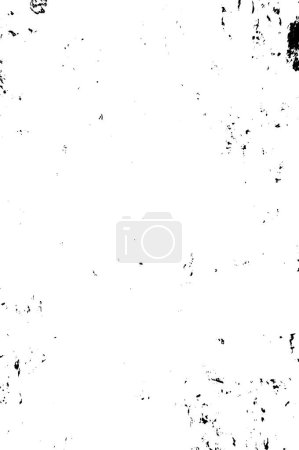 Illustration for Grunge black and white pattern vector. Abstract background monochrome. Elements cracks, scuffs, chips, lines, spots ink for printing of business cards, stickers, business cards, posters and design - Royalty Free Image