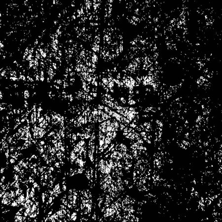 Ilustración de Fondo grunge blanco y negro. Textura vectorial abstracta de las manchas de tinta. Elementos vintage para imprimir en tarjetas de visita, carteles y diseño - Imagen libre de derechos