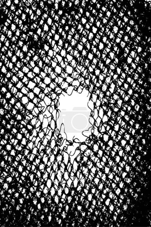 Ilustración de Grunge patrón monocromo con arañazos desordenados. Fondo blanco y negro con textura. - Imagen libre de derechos