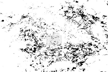 Téléchargez les illustrations : Grunge motif monochrome avec des rayures désordonnées. Fond noir et blanc avec texture. - en licence libre de droit