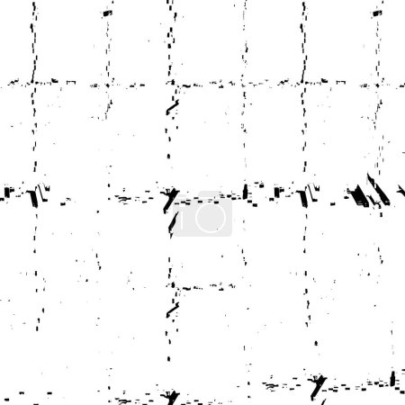 Ilustración de Patten monocromo con arañazos desordenados. Fondo blanco y negro con textura. - Imagen libre de derechos