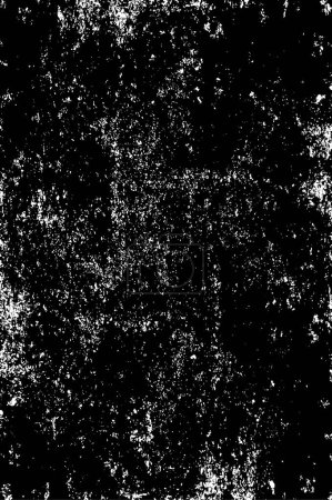 Foto de Textura superpuesta de grunge vectorial. Fondo blanco y negro. Imagen monocromática abstracta incluye un efecto desvanecido en tonos oscuros - Imagen libre de derechos