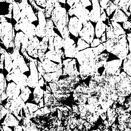 Illustration for Black and white texture. Abstract grunge background. Vector illustration - Royalty Free Image