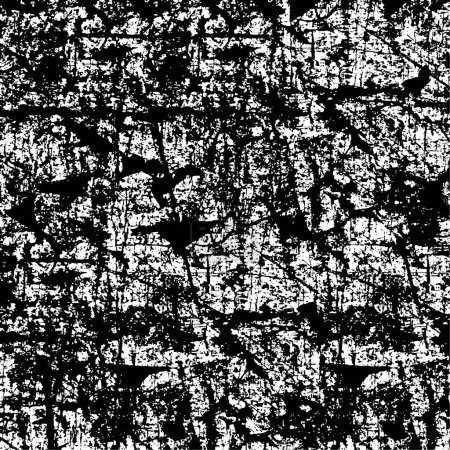 Illustration for Black and white texture. Abstract grunge background. Vector illustration - Royalty Free Image
