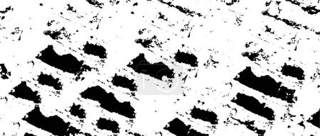 Ilustración de Fondo texturizado grunge abstracto en blanco y negro, ilustración vectorial - Imagen libre de derechos