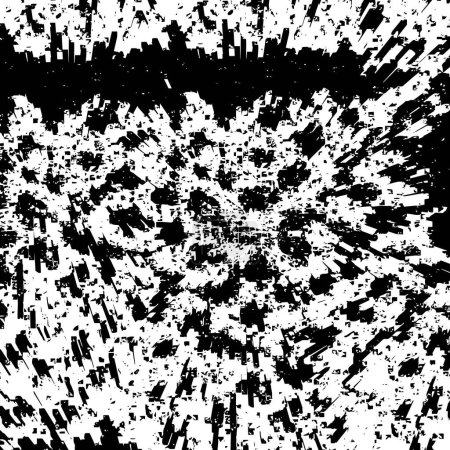 Ilustración de Grunge fondo vector textura en blanco y negro - Imagen libre de derechos