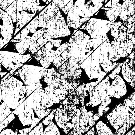 Ilustración de Fondo grunge abstracto, blanco y negro - Imagen libre de derechos