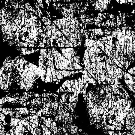 Illustration for Abstract grunge background. monochrome texture. black and white background - Royalty Free Image