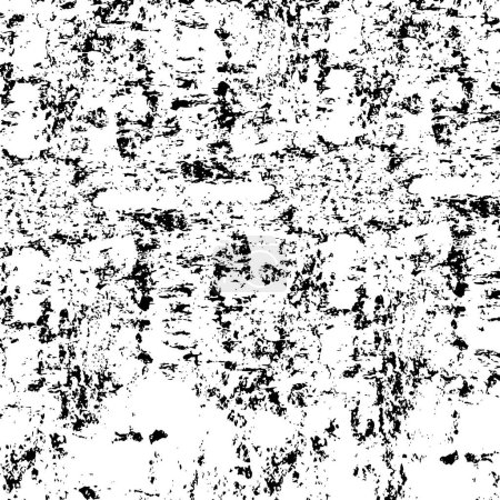 Illustration for Distressed texture in black and white. grunge background. vector background. abstract vector texture. - Royalty Free Image