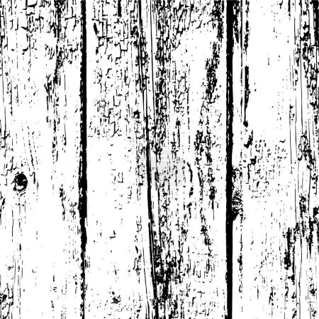 Illustration for Distressed overlay wooden bark texture. vector background. - Royalty Free Image