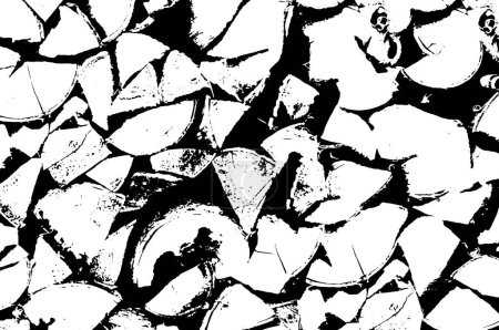Ilustración de Negro y blanco monocromo viejo grunge vintage fondo - Imagen libre de derechos