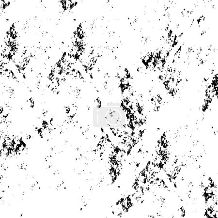 Illustration for Rough black and white texture. Grunge background. Abstract textured effect. Vector Illustration - Royalty Free Image